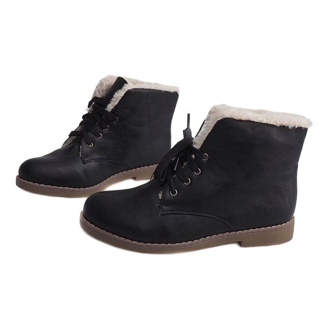 Warm Boots Jodhpur Fur 05-3 Black 1
