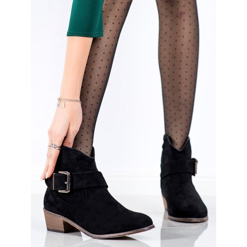 SHELOVET Stylish Boots With Buckle black 2