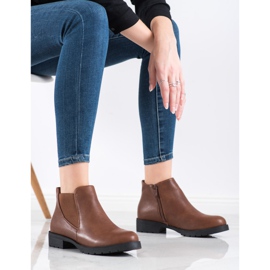 Nio Nio Brown Booties On A Zipper 2