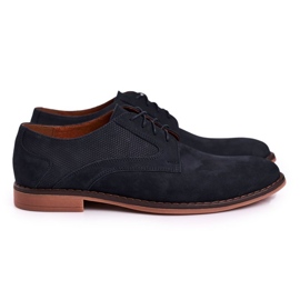 Bednarek Polish Shoes Men's Leather Loafers Nubuck Bednarek Navy Blue 1