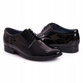 Bednarek Polish Shoes Men's Black Lacquered Leather Bednarek Slippers 4