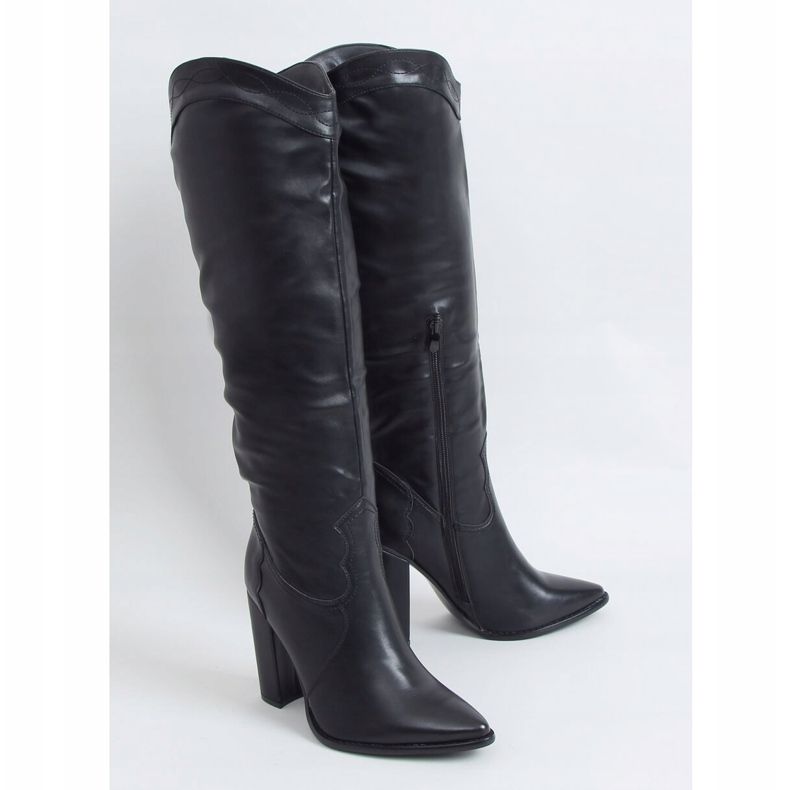 Boots with a cowboy accent black RB81P Black 1