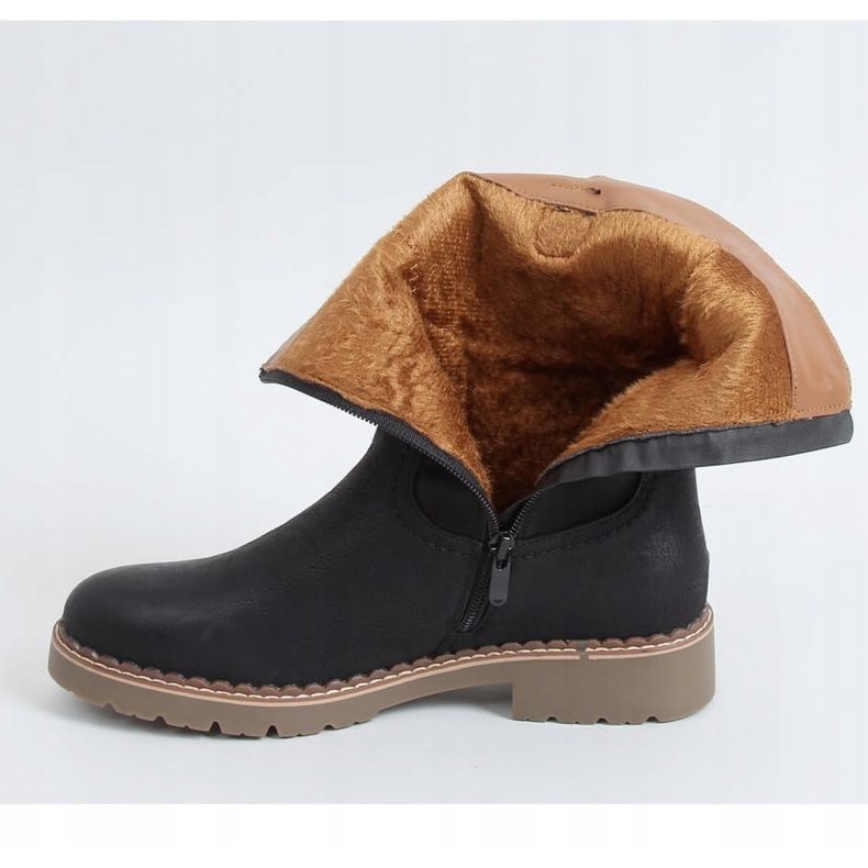 Black Women's black boots 6981 Black 1