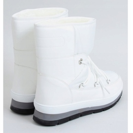 Women's white snow boots BY-1961 White 2