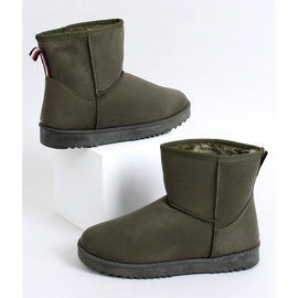 Green women's snow boots HX-038 Green 1