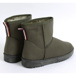 Green women's snow boots HX-038 Green 2