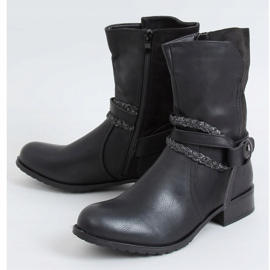 Black women's boots F3163 Black 1