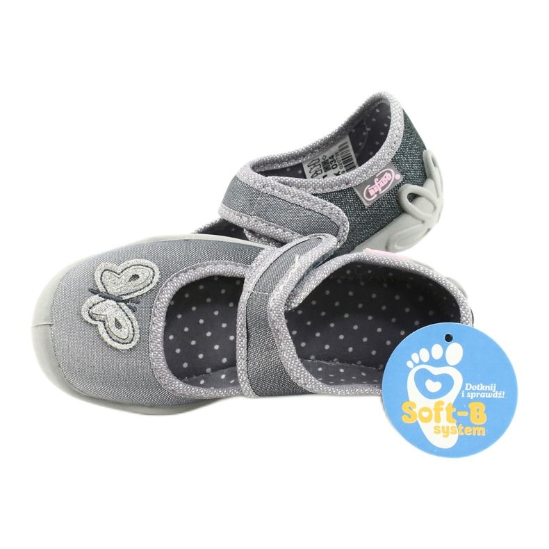 Befado children's shoes 123X034 silver grey 5