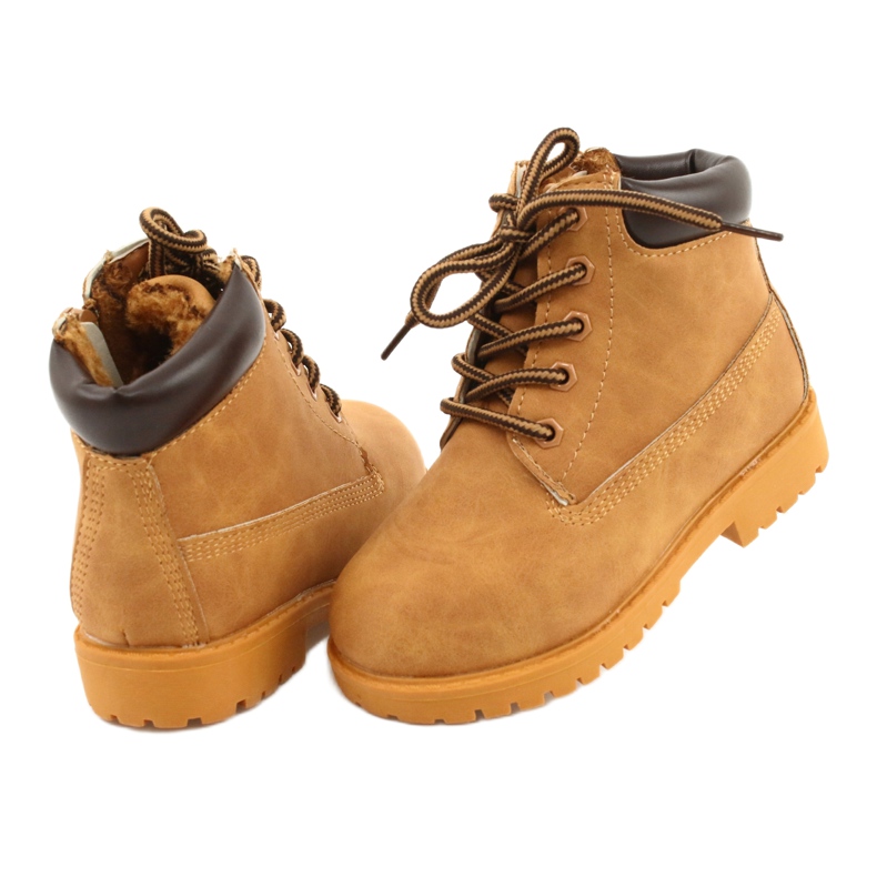 Children's Warm Trappers Boots Camel Dexter yellow 5