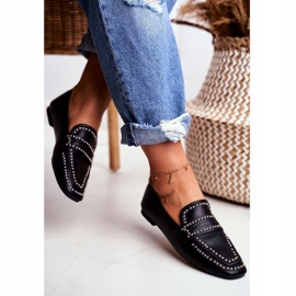 LU BOO Women's Loafers Lordsy Black Jets Harriet 3