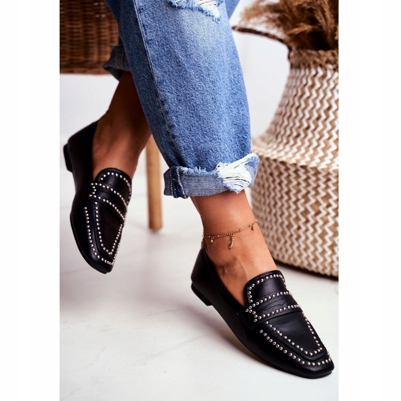 LU BOO Women's Loafers Lordsy Black Jets Harriet 3 LU BOO Women's Loafers Lordsy Black Jets Harriet 3