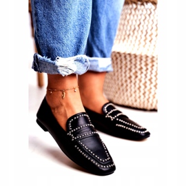 LU BOO Women's Loafers Lordsy Black Jets Harriet 1