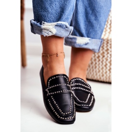 LU BOO Women's Loafers Lordsy Black Jets Harriet 2