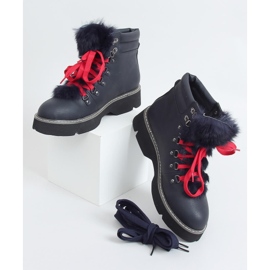 Navy blue boots 3142 Navy 1