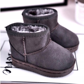Warm Children's Youth Snow Boots Gray Gooby grey 1