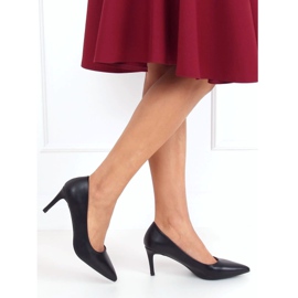 Black CD62P Black low heel stilettos 1