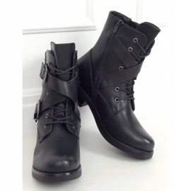 Black military boots 88041 Black 1