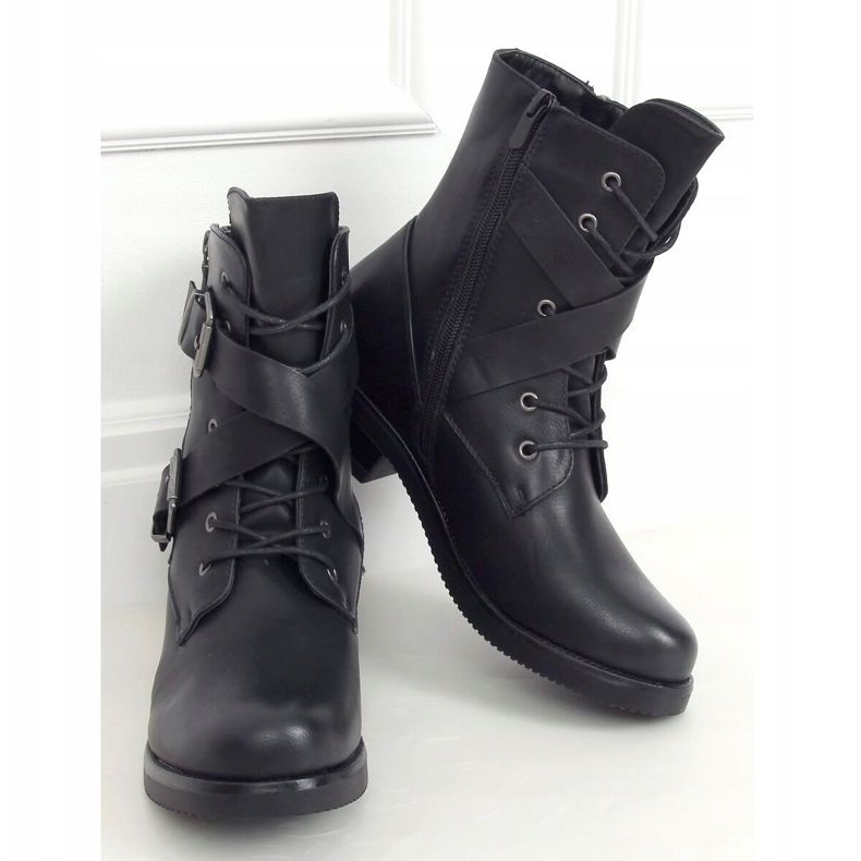 Black military boots 88041 Black 1