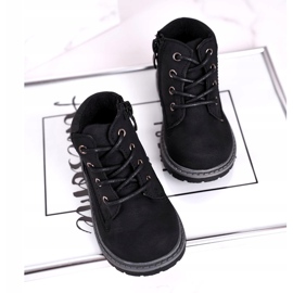 Apawwa Children's boys' black boots Moa boots 1