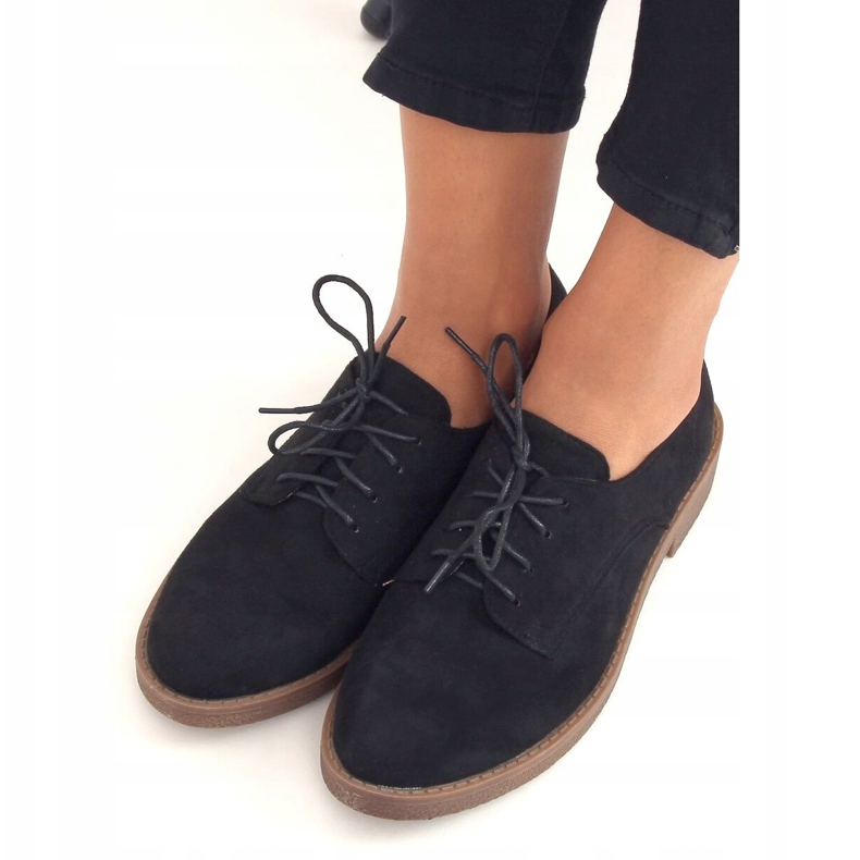 Black TU146 Black laced loafers 2 Black TU146 Black laced loafers 2