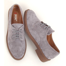 Gray Lace-up loafers TU146 Gray grey 1