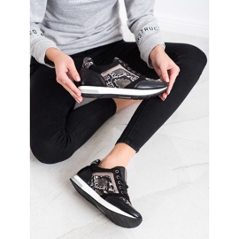 Kylie Fashionable Sneakers white black grey 1