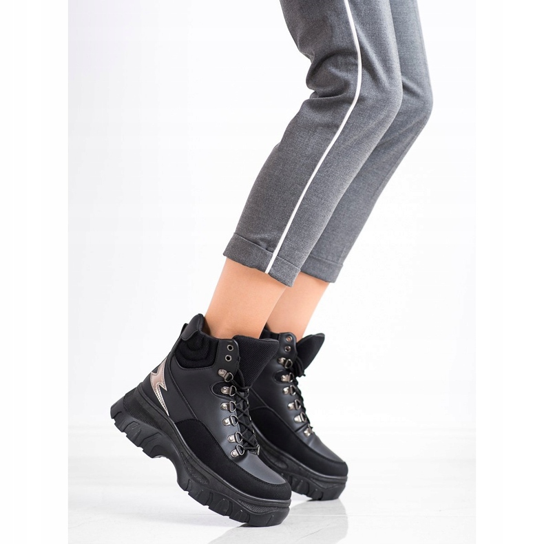 Seastar Fashion Lace-up Sport Booties black 2