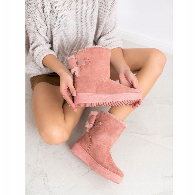 SHELOVET Mukluki With A Bow pink 2