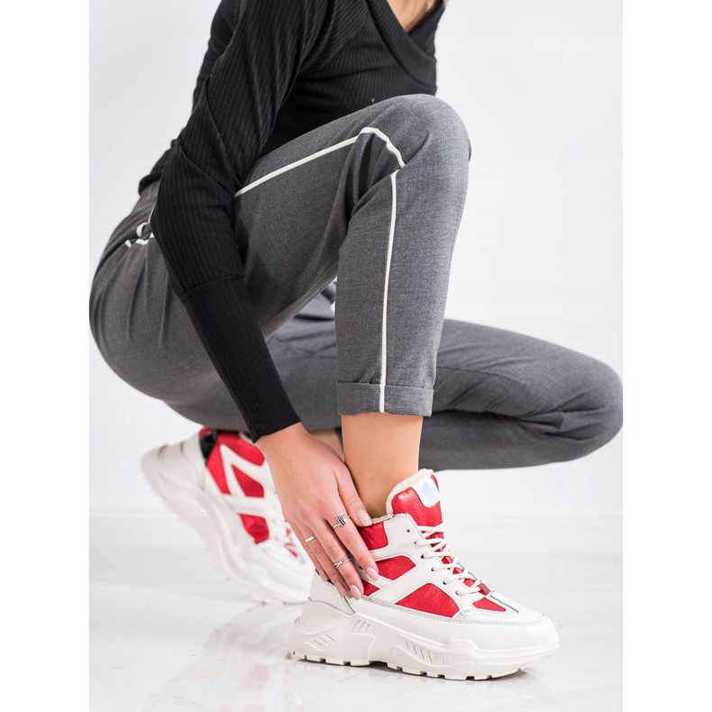 Seastar Sport Fashion Booties white black red 2 Seastar Sport Fashion Booties white black red 2