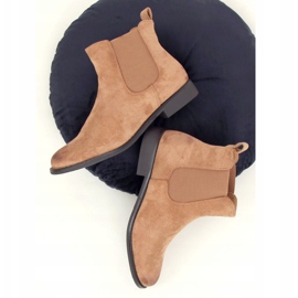 Beige Chelsea boots for women 8310 Khaki 1