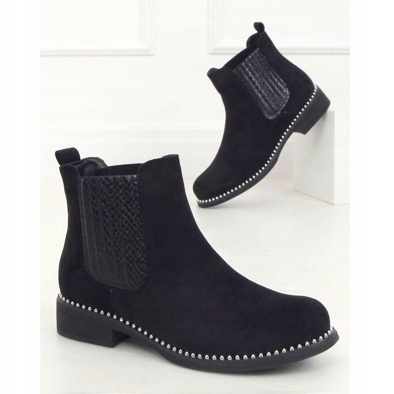 Black Chelsea boots, suede black HQ231 Black 1