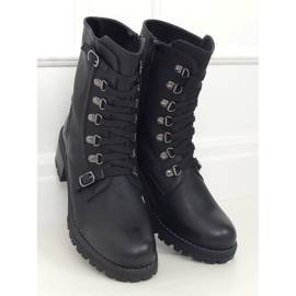 Black military boots 361 Black 1