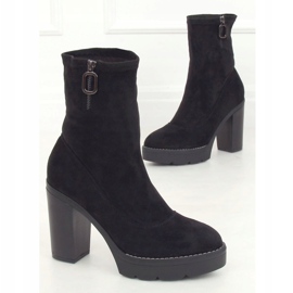 Black 9513 Black platform boots 1