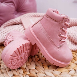 FRROCK Children's Trappers Boots Powder Pink Dexter 4