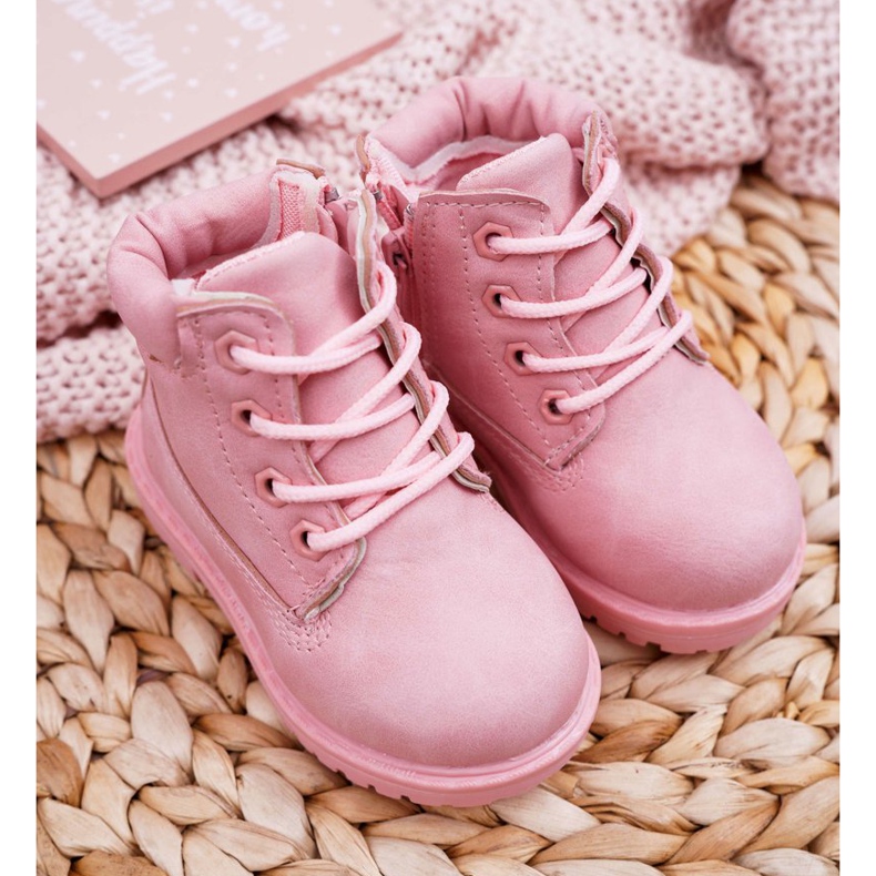 FRROCK Children's Trappers Boots Powder Pink Dexter 5 FRROCK Children's Trappers Boots Powder Pink Dexter 5