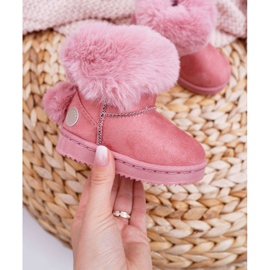 FRROCK Children's Snow Boots with Fur Pink Kiks 1