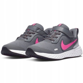 Nike Revolution 5 children's shoes gray-pink BQ5672 015 grey 1 Nike Revolution 5 children's shoes gray-pink BQ5672 015 grey 1