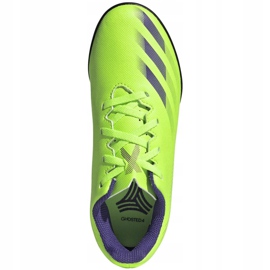 Adidas X Ghosted.4 Tf Jr EG8229 football boots green green 1