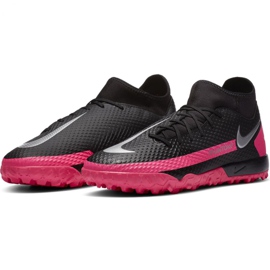Nike Phantom Gt Academy Df Tf M CW6666 006 football shoes pink, black black 2