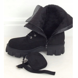 Black boots with a purse NC1111 Black 2