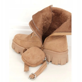 Boots with a purse beige NC1111 Khaki 2