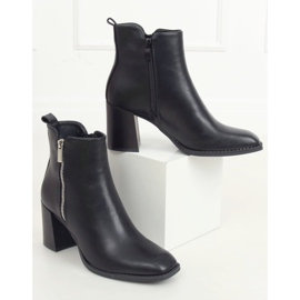 Black high-heeled boots 8373-GA Black 1