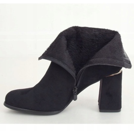 Black high-heeled boots 6053 Black 1