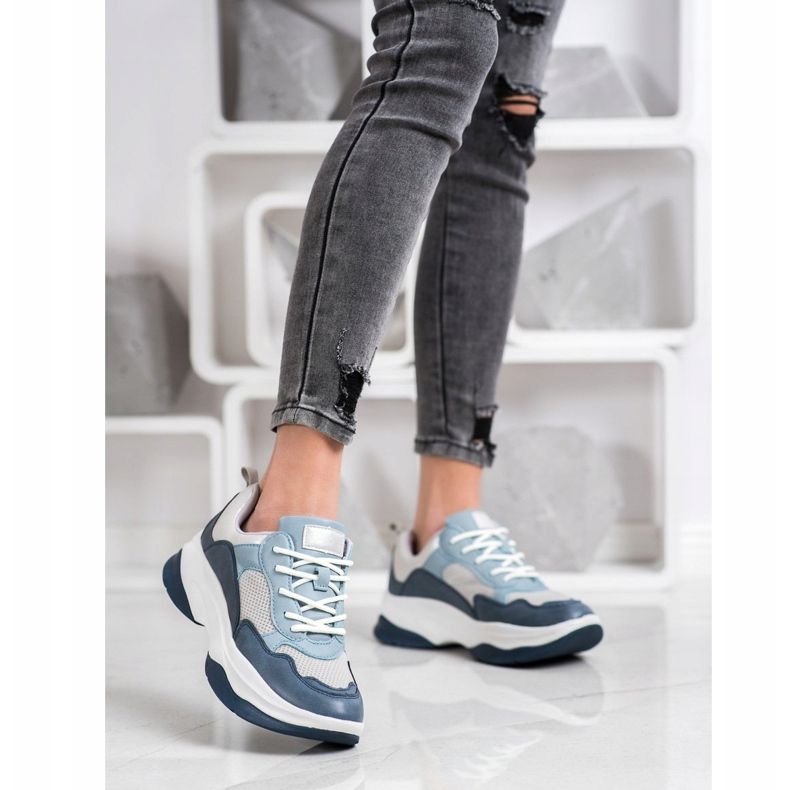 Kylie Fashionable Blue Sneakers 2