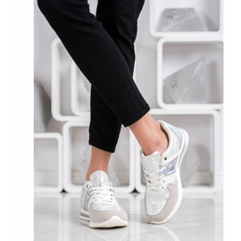 Goodin Stylish Sport Shoes white silver grey 2 Goodin Stylish Sport Shoes white silver grey 2