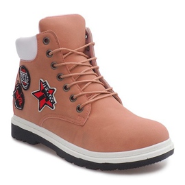 Insulated Timber boots SJ1679-6 Pink white 2 Insulated Timber boots SJ1679-6 Pink white 2