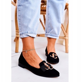 Nicole Women's Suede Loafers Black Mary-Jane ballerinas 2