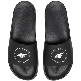 Men's slippers 4F black H4L20 KLM002 21S 2