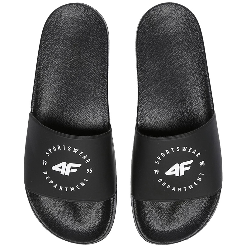 Men's slippers 4F black H4L20 KLM002 21S 2