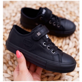 Children's Leather Sneakers Big Star EE374034 Black 2